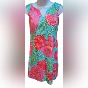 Lilly Pulitzer Dress with pin hole size damage by tag in back of dress
